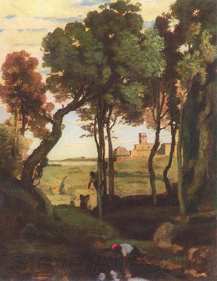 Jean-Baptiste Camille Corot Castelgandolfo Norge oil painting art